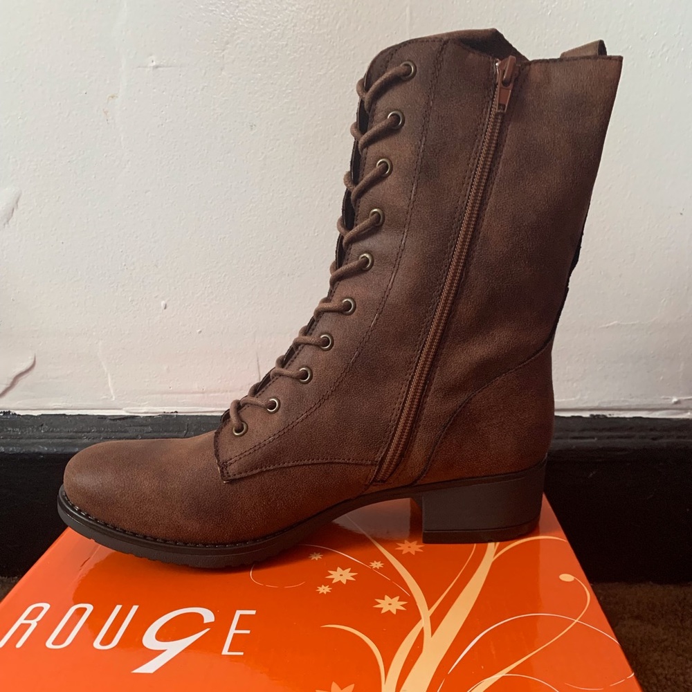Lace up combat boots - Picture 1 of 5